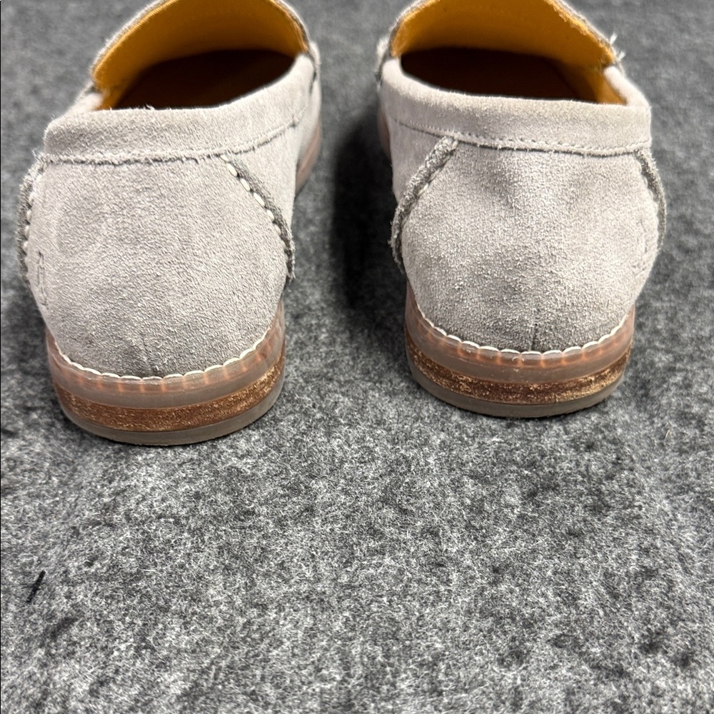 Hush Puppies Soft Gray Suede Loafers - Picture 6 of 13
